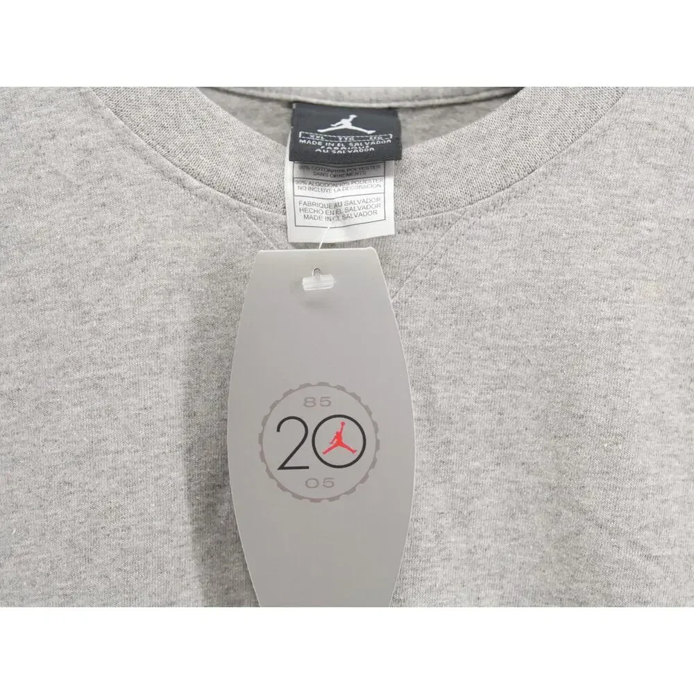NWT Vintage 2005 Nike Air Jordan 20th Anniversary 85-05 Shirt Grey Orange XXL